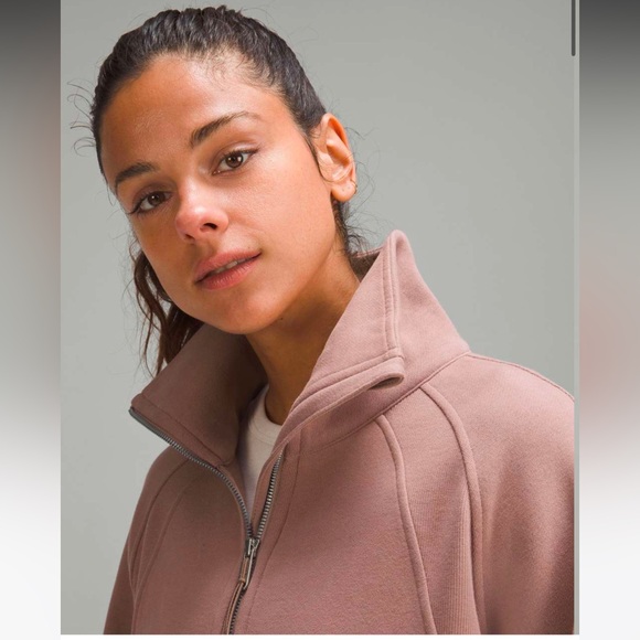 LULULEMON SCUBA FUNNEL NECK HALF ZIP SWEATSHIRT (TWILIGHT ROSE) - Picture 2 of 11